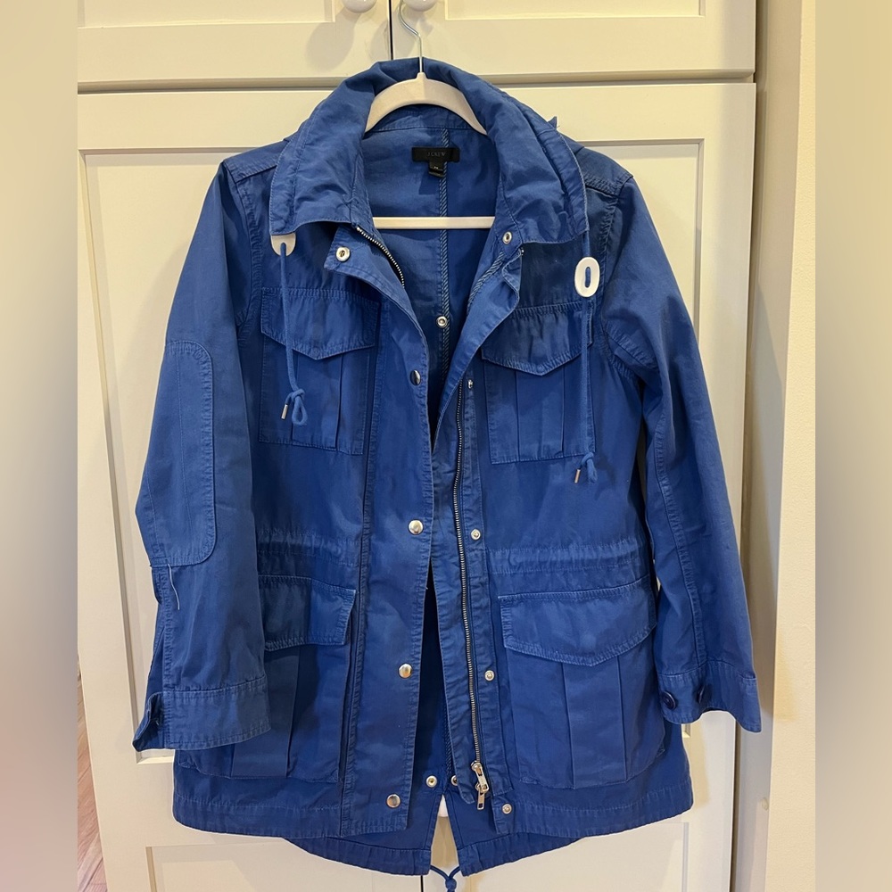 JCrew Women’s Fatigue Jacket in Blue Lagoon